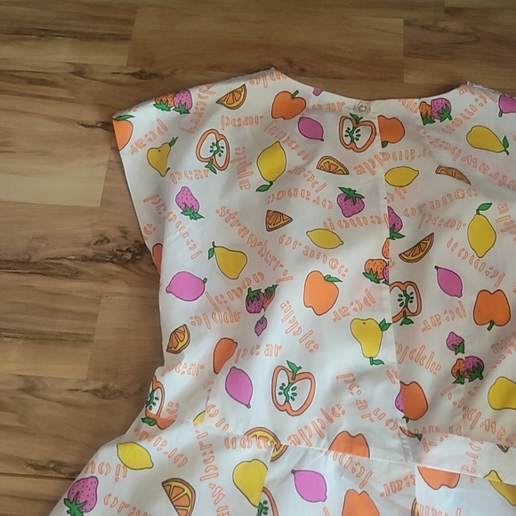 Vintage 50s 60s Swirl Wrap Dress M - Picture 14 of 15